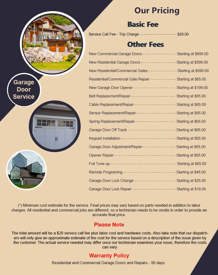 Garage Door Mobile Service Dundalk, MD 410-855-4350